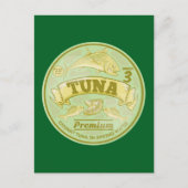 Tonijn kan pop kunst ingeblikte vis briefkaart (Voorkant)