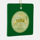 Tonijn kan pop kunst ingeblikte vis keramisch ornament (Rechts)