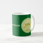 Tonijn kan pop kunst ingeblikte vis koffiemok (Voorkant rechts)