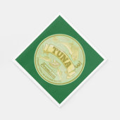 Tonijn kan pop kunst ingeblikte vis servet (Hoek)