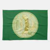 Tonijn kan pop kunst ingeblikte vis theedoek (Horizontaal)