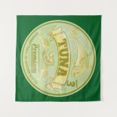 Tonijn kan pop kunst ingeblikte vis wandkleed (Voorkant (horizontaal))