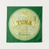 Tonijn kan pop kunst ingeblikte vis wandkleed (Voorkant)