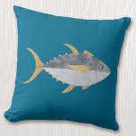 Tonijn Kussen<br><div class="desc">Vun tonijn met een luike glimlach,  perfect voor degenen die van vis,  eten en vissen houden. Originele kunst van Nic Squirrell.</div>
