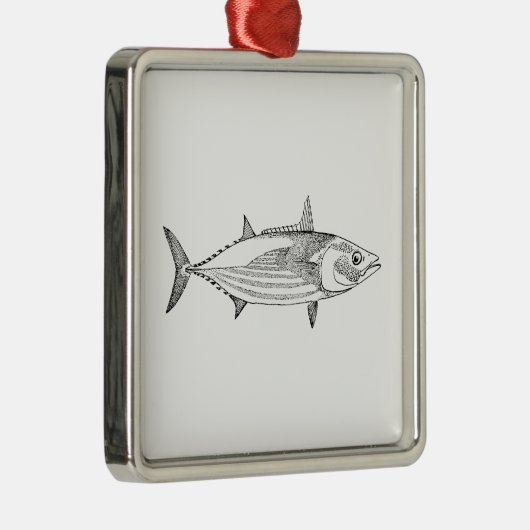 tonijn metalen ornament (Rechts)