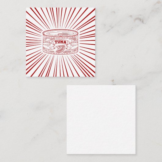 Tonijn Notitiekaartje (Voorkant / Achterkant)