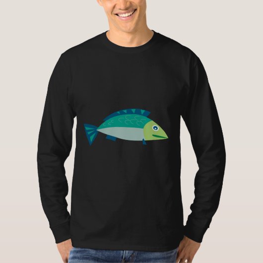 Tonijn vis illustratie t-shirt (Voorkant)