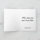 Tonijn Vis wenskaart Bedankkaart (Binnen)