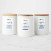 Tonijn Visfilets Productlabel met Logo Voedselcontainer Etiket (Flessen)