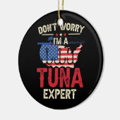 Tonijn Vist blauwvintonijn zalm Keramisch Ornament (Links)