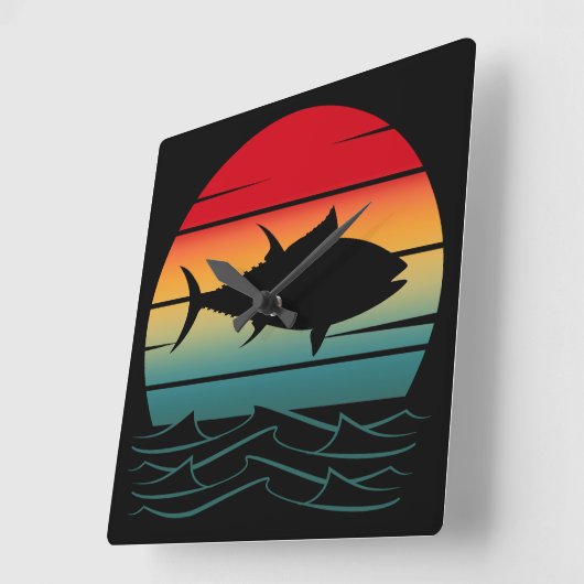  tonijnvis vierkante klok (Hoek)