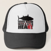 Tonijnvisserij op tonijn - zeegeek trucker pet (Voorkant)