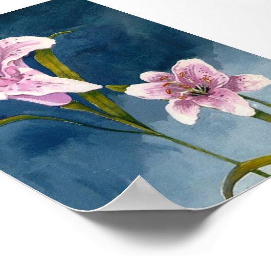 Toni's Stargazer Lillies Poster (Hoek)