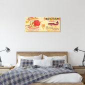 Tonka Brand Salmon Label Canvas Afdruk (Insitu (Slaapkamer))
