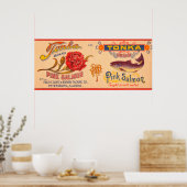 Tonka Brand Salmon Label Poster (Keuken)
