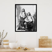 Tonkawa Indische chef en vrouw 1884 Poster (Keuken)