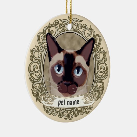 Tonkinese Cat Loving Memory ornament (Rechts)