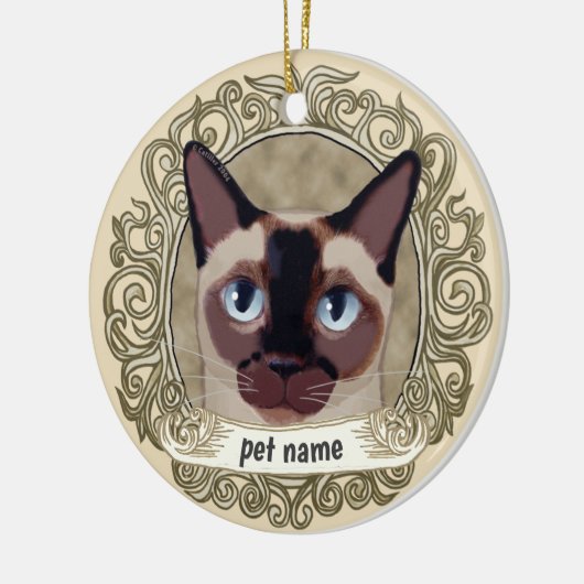 Tonkinese Cat Loving Memory ornament (Links)