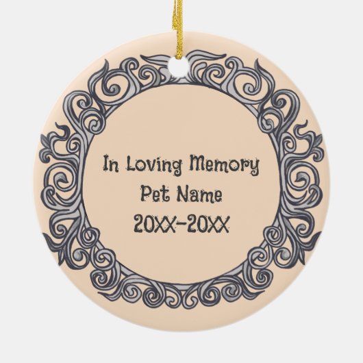 Tonkinese Cat Loving Memory ornament (Achterkant)