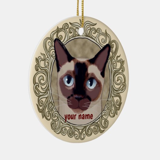 Tonkinese Cat ornament (Rechts)