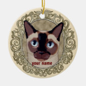 Tonkinese Cat ornament (Voorkant)