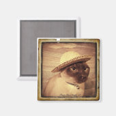 Tonkinese gato magneet (Voorkant / Achterkant)