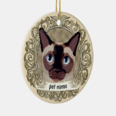 Tonkinese kat - liefdevolle herinnering ornament (Rechts)
