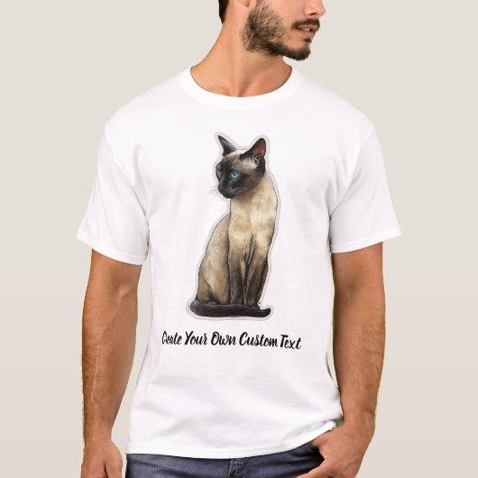 Tonkinese Kat Maak Je Eigen Aangepaste Tekst T-shirt (Voorkant)