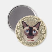 Tonkinese Kat magneet (Voorkant / Achterkant)