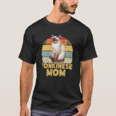 Tonkinese kat mam retro grappig ik hou van mijn to t-shirt (Voorkant)