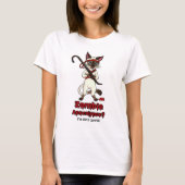 Tonkinese kat met crowdbarzombieslayer t-shirt (Voorkant)