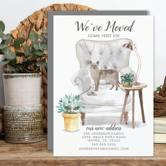 Tonkinese kat Moving Announcement Aankondiging