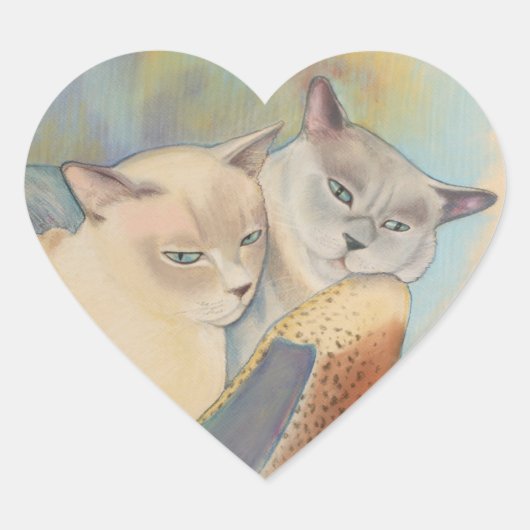Tonkinese Precious & Romeo Hart Sticker (Voorkant)