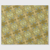 Tonkinson - Bluebird ii gold gift wrap Cadeaupapier (Vlak)
