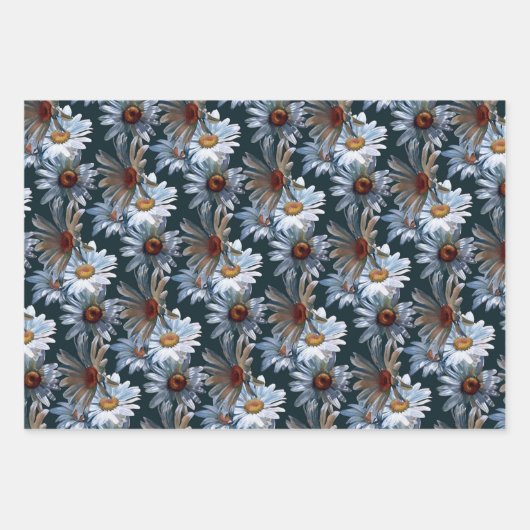 Tonkinson Daisies Galore Tissue Gift Wrap Inpakpap Inpakpapier Vel (Voorkant)