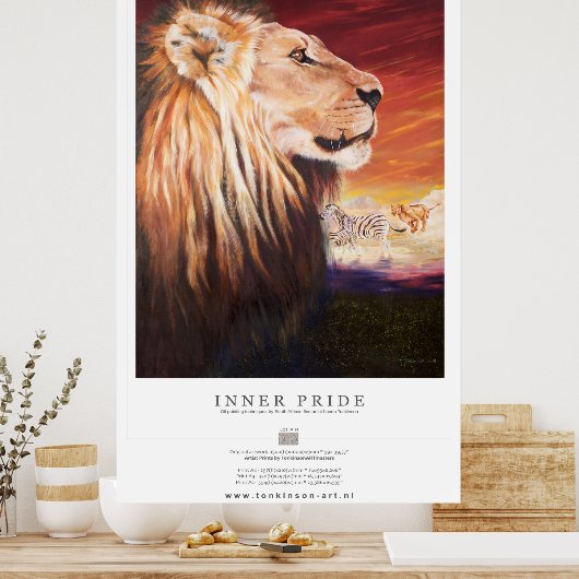 Tonkinson Wildlife collection - Inner pride Poster (Keuken)