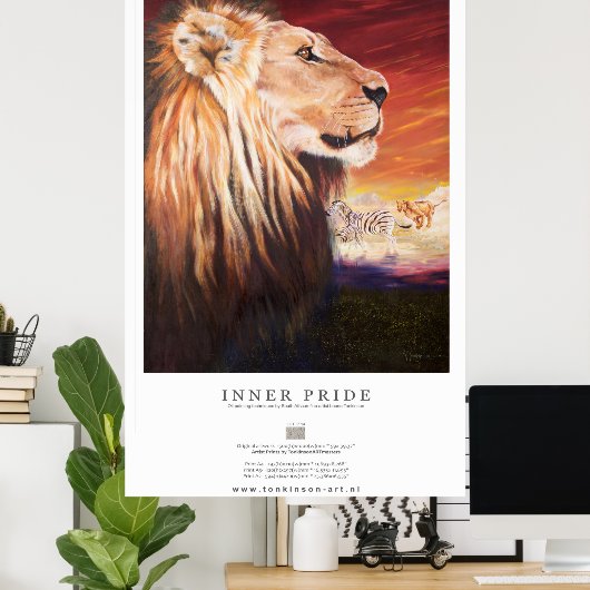 Tonkinson Wildlife collection - Inner pride Poster (Thuiskantoor)