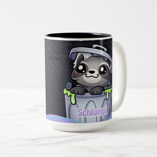 "Tönnchen Tasse" Tweekleurige Koffiemok (Voorkant rechts)