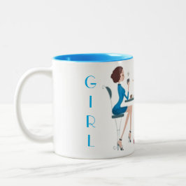 TONNEN COLLECTIE-MOK MET TWEE TONEN KOFFIE TWEEKLEURIGE KOFFIEMOK