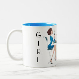 TONNEN COLLECTIE-MOK MET TWEE TONEN KOFFIE TWEEKLEURIGE KOFFIEMOK