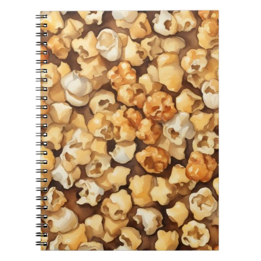 Tonnen Popcorn  Notitieboek (Voorkant)