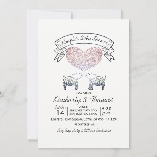 Tonnen van liefde Neutraal Baby shower van genderk Kaart (Voorkant)