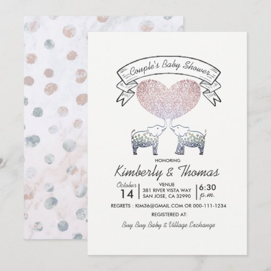 Tonnen van liefde Neutraal Baby shower van genderk Kaart (Voorkant / Achterkant)