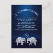 TONNEN VAN LIEFDE/Olifant Paar Bruiloft invoegen K Informatiekaartje (Voorkant)