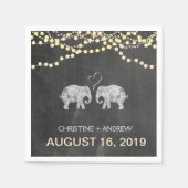 TONNEN VAN LIEFDE-Olifant String van Lichten Custo Servetten (Voorkant)