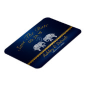 TONNEN VAN LIEFDE - Olifantspaar Indiaan Save the  Magneet (Linkerzijde)