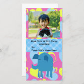 Tonnen van plezier, Olifant Kinder Valentijnsdag Feestdagenkaart (Voorkant / Achterkant)