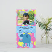 Tonnen van plezier, Olifant Kinder Valentijnsdag Feestdagenkaart (Staand voorkant)