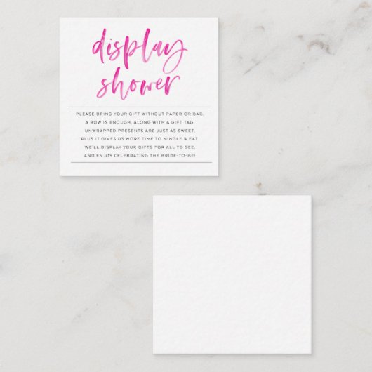 TONNEN WEERGEVEN - INVOEGSEL PINKEN INFORMATIEKAARTJE (Voorkant / Achterkant)