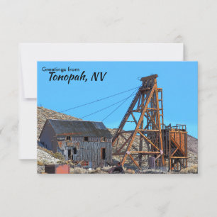 Tonopah Nevada Begroetingskaart Bedankkaart